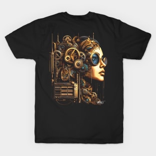 Steampunk Fantasy:  Beauty Amidst Gears and Time T-Shirt